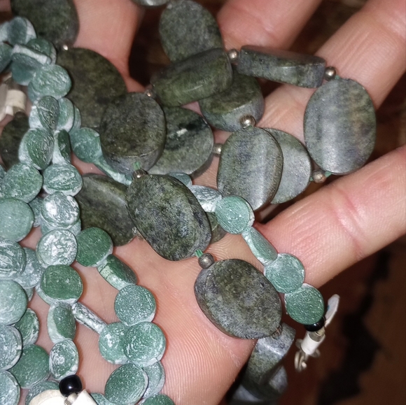 Amazonite 3 strand lot 925 Bali sterling - Picture 9 of 15